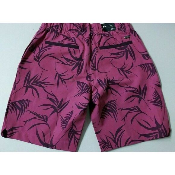 Under Armour 1362112 678 Women's Size 2 Pink Floral UA Links 9" Golf Shorts $80 - Picture 4 of 4